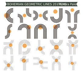 Bohemian Geometric Lines
