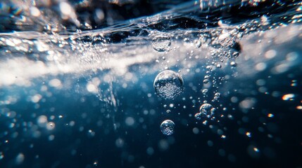 air bubbles under water 