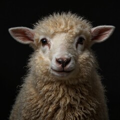 close up of a baby sheep