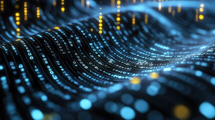 Binary code abstract pattern
