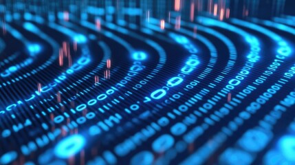 Binary code abstract pattern