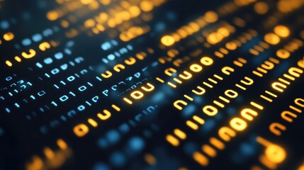 Binary code abstract pattern