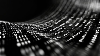 Binary code abstract pattern