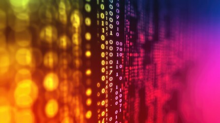Binary code abstract pattern