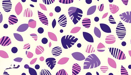 Wall Mural - Tropical Leaves and Flowers Seamless Pattern for Modern Design and Textiles