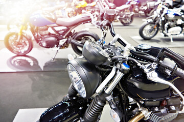 Wall Mural - Motorcycles at exhibition