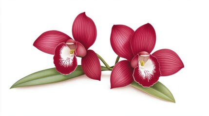 Two Red Orchids