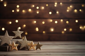 Wall Mural - christmas background with stars