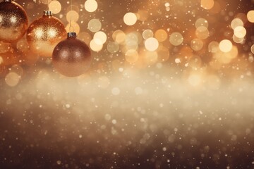 Wall Mural - golden christmas background