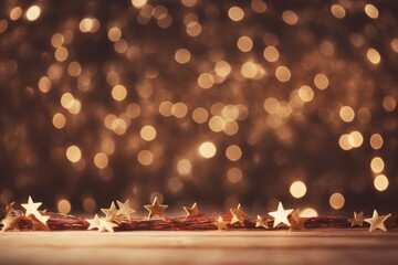 Wall Mural - christmas lights background