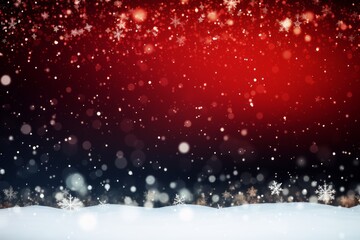 Wall Mural - red christmas background