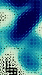 Wall Mural - abstract digital flowing texture of bokeh rings and blurred stains, seamless loop. design. technolog