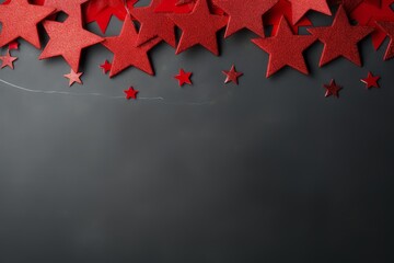 Wall Mural - red stars background