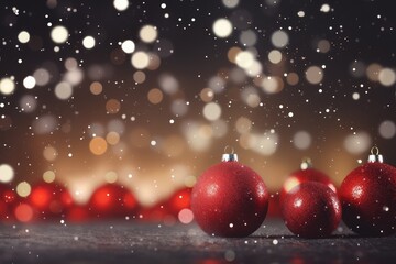 Wall Mural - christmas background with christmas balls