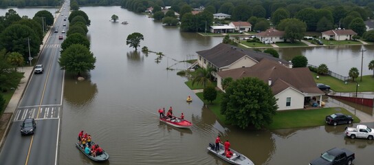 Disaster Management Hurricane flooding and tornado damage in a city require search-and-rescue drones road assessment and emergency teams to ensure the safe evacuation of people