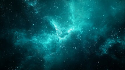 Wall Mural - Teal gradient background with light particle. 4K resolution graphic.