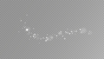 Wall Mural - light effect with glitter particles.christmas dust.white sparks shine with special light. decoration