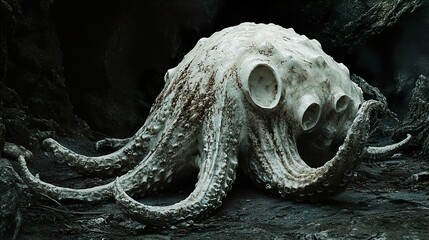 Wall Mural - Deep Sea Octopus: A Creepy and Surreal Creature