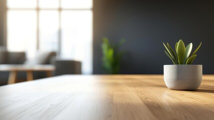 Table in living dining room with natural light.