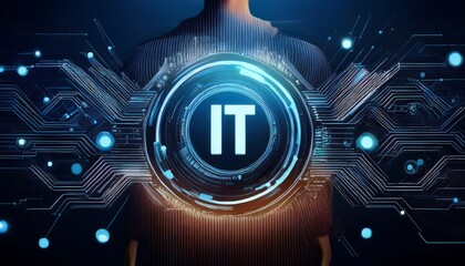 IT  , Information Technology Concept