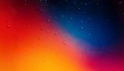 Wall Mural - vibrant color gradient grainy texture background orange red blue abstract color shape black backdrop