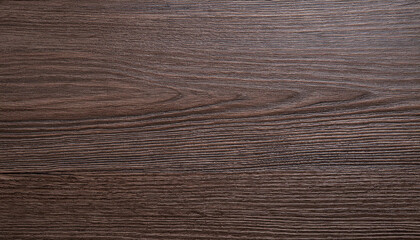 Wall Mural - Dark brown wooden surface with the grain and natural texture.