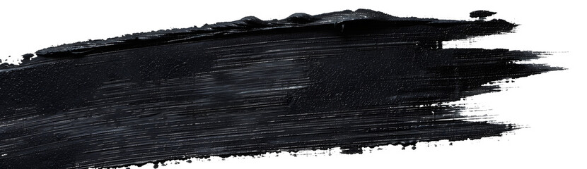 Wall Mural - black marker paint texture isolated on white background