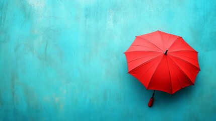 Wall Mural - umbrella with copy space -