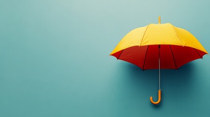 Wall Mural - umbrella with copy space -