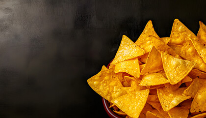 nachos background with copy space