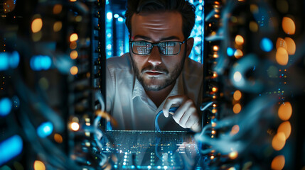 Portrait of a male IT engineer