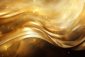 Canvas Print - Gold background backgrounds pattern illuminated.