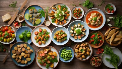 sophisticated seafood display in a modern restaurant showcased on film