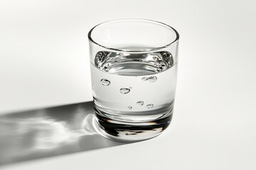 Leinwandbilder - Water liquid as glass effect on solid white background, single object