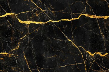 Wall Mural - seamless black and gold marble texture design for cover book or brochure, poster, wallpaper backgrou