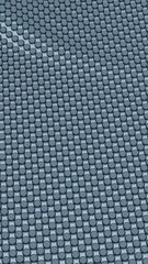 Wall Mural - abstract metal texture with moving ripples, seamless loop. design. rows of chains of silver color in