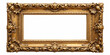 © janya - Vintage antique gold frame on white background, antique, gold, frame, isolated, white, background, ornate, decorative, classic