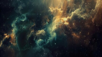 Wall Mural - galaxy graphics. abstract universe background with colorful stars and nebulae