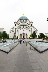 Europe, Serbia, Belgrade, Cathedral of Saint Sava or Cathedral of Saint Sava,