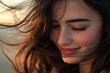© Rufino - A woman with long brown hair and a smile on her face