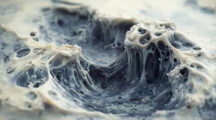 Wall Mural - abstract macro photography of a biological cell