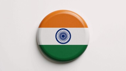 india national flag illustrated as an iconic symbol on a colorful backdrop