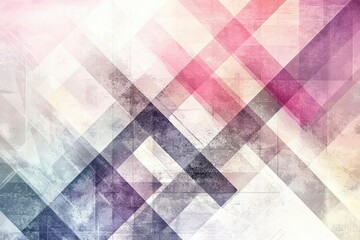 Wall Mural - Abstract Geometric Pattern with Grunge Texture and Diagonal Lines