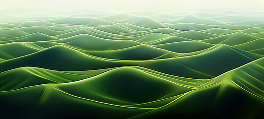 Abstract green landscape wallpaper background illustration