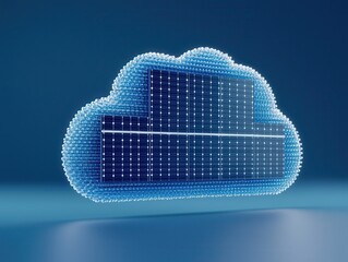 Poster - Cloud Shaped Solar Panel.