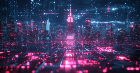 A new perspective on the New York skyline, data storage in cyberspace, the metaverse, and blockchain technology