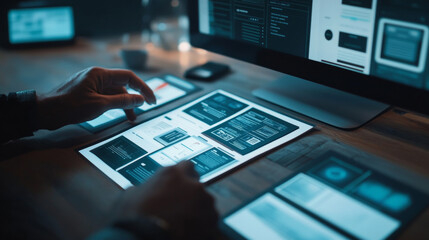 Front-end development refers to creating the graphical user interface (GUI) of a website, enabling users to view and interact with the site. This concept is often symbolized with a 