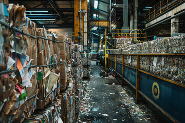 Sticker - Environmentally Sustainable Paper Recycling Process in Clean Facility  