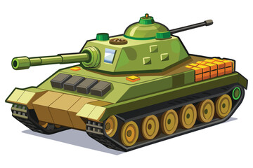 Tank vector illustration isolated on a white background