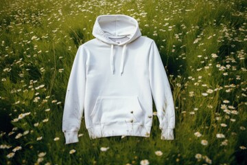 Wall Mural - Hoodie sweatshirt nature flower.